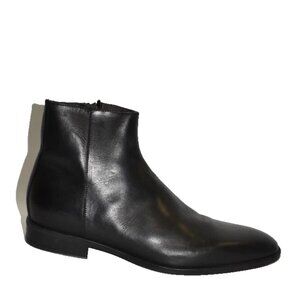 New! BRUNO MAGLI Milton Leather Zip Boots Black Leather Size 11 M DD496